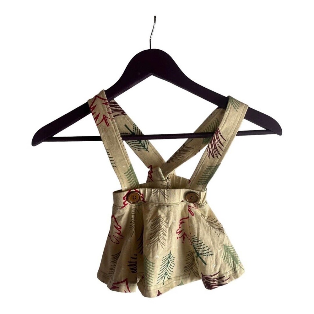Sew Sassy‎ Christmas Skirt Suspenders Dress 12 Months